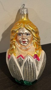 lot 173R image: FR - Christopher Radko Tulip Fairy Glass Ornament