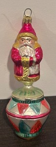 lot 177R image: FR - Christopher Radko Bavarian Santa Christmas Ornament