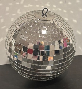 lot 180R image: S - Large Disco Ball Style Mirrored Ornament
