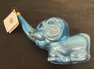 lot 228R image: TR - Christopher Radko Baby Elephant Ornament