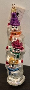 lot 233R image: TR - Christopher Radko Snowtem Pole Glass Ornament