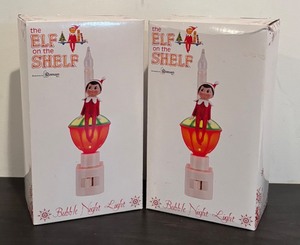 lot 236R image: S - Set of 2 New Elf on the Shelf Bubble Night Lights