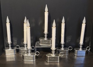 lot 307R image: TR - Set of Seven Decorative Battery Operated Candles