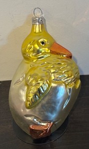 lot 374R image: TR - Christopher Radko Glass Chick Ornament