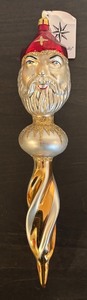 lot 390R image: TR - Christopher Radko Merlin Icicle Santa Ornament