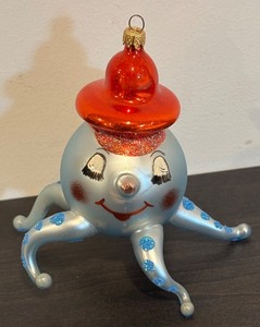 lot 392R image: TR - Christopher Radko Wally Squid Octopus Glass Ornament