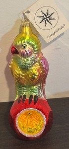 lot 395R image: TR - Christopher Radko Pretty Bird Glass Ornament