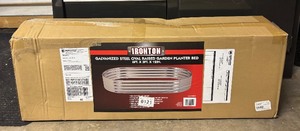 lot 510R image: G - Ironton Galvanized Steel Oval Raised Garden Planter Bed