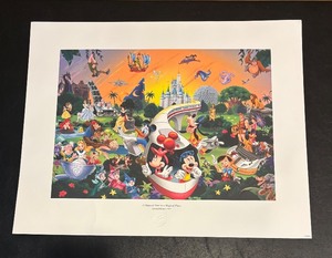 lot 540R image: LR - Limited Edition Disney Print A Magical Time in a Magical Place Unframed Print