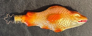 lot 600R image: FR - Vintage Glass Fish Christmas Ornament