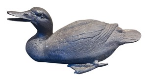 lot 626R image: LR - Metal Duck Decor Sculpture
