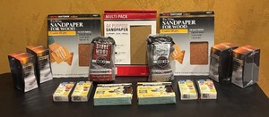 lot 634R image: MBC - Lot of Sandpaper, Steel Wool, Sanding Sponges and Surface Conditioning Discs