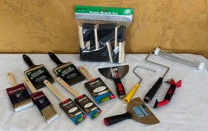 lot 710R image: MBC - Collection of Paint Brushes and Painting Supplies