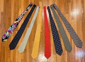 lot 715R image: MBC - Set of Designer Neckties Including Pineda Covalin, Bachrach, Jim Thompson and More