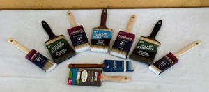 lot 718R image: MB - Lot of New Paint Brushes Various Sizes and Brands