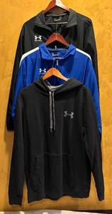 lot 739R image: MBC - Set of 3 Under Armour Mens Size Large Jackets and Hoodie Sweatshirt
