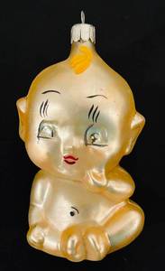 lot 330C image: TR - Christopher Radko Kewpie Baby Glass Ornament
