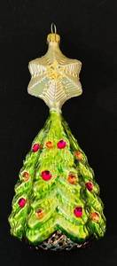 lot 411C image: TR -Vintage Christopher Radko Hand Blown Glass Tannenbaum Ornament, 1993