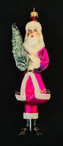 lot 414C image: TR - Radko vintage BUON NATALE Santa Ornament