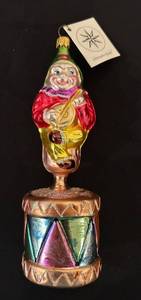 lot 416C image: TR - Christopher Radko Circus Band Glass Ornament