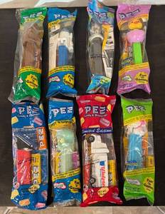 lot 236RR image: LL  - Lot of 8 Sealed Pez Dispensers with Candy Assortment