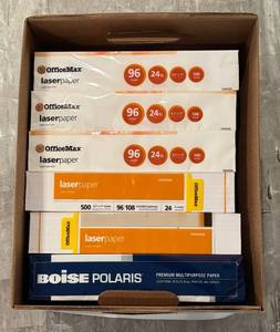 lot 768R image: LL  - Reams OfficeMax and Boise Polaris Copy and Laser Paper