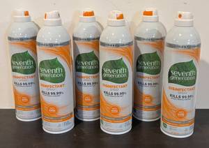 lot 807R image: LL  - Set of 6 Seventh Generation Disinfectant Spray Bottles