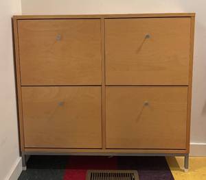 lot 862R image: E - IKEA Sandnes 4-Compartment Shoe Organizer�