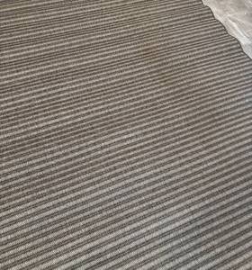 lot 865R image: LL  - Smith & Hawken Coffee Stripe Polypropylene IndoorOutdoor Rug