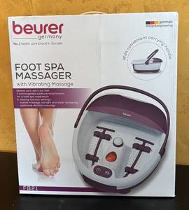 lot 878R image: LR - Beurer Foot Spa Massager with Vibrating Massage