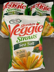 lot 24 image: NH 3 - 3x Sensible Portions Garden Veggie Straws Sea Salt
