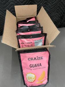 lot 182 image: ID 5 - Craize Guava 6 Pack 4 oz Toasted Snack Crackers