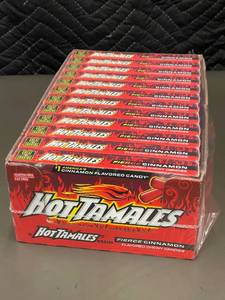 lot 344 image: IL 2 - Hot Tamales Fierce Cinnamon Candy 12-Box Case, 5 oz Each, Best By 112024