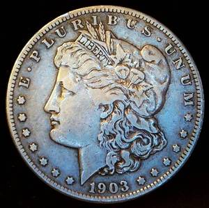 lot 24 image: Key Date 1903-S Morgan Silver Dollar, Mid VF, Original Surfaces