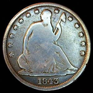 lot 32 image: 1843-O Seated Liberty Half Dollar