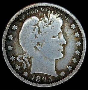 lot 48 image: 1895-O Barber Quarter, VG, Better Date