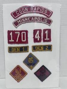 lot 61 image: Vintage Boy Scouts Cub Scouts Webelos Patches