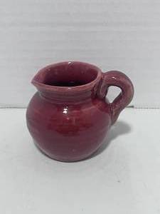 lot 66 image: Hull Santa Fe Handmade 2 Burgandy Creamer