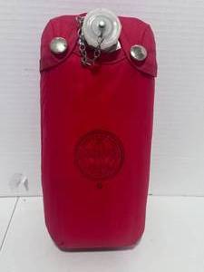 lot 78 image: Vintage Boy Scouts of America Clip on Metal Canteen with Red Cover