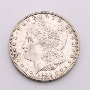lot 8 image: 1894-O Morgan Silver Dollar