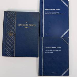 lot 61 image: Lot of 3 Penny Books - Indian, Wheat