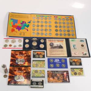 lot 58 image: Large Assortment Lot of Coins - State Quarters, Nickels