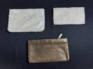 lot 81 image: Set of 3 Vintage Evening Clutches with Sequins and Beading