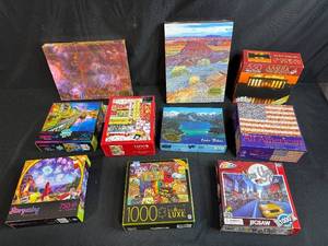lot 49 image: Collection of Jigsaw Puzzles Assorted Themes and Piece Counts