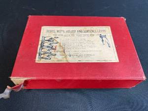 lot 85 image: Vintage Rebus, Word, Phrase, and Sentence Card Set by Scott, Foresman & Co.