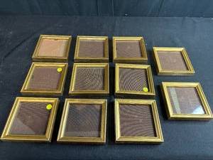 lot 175 image: Set of Gold Tone Square Display Frames