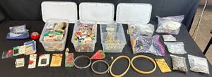 lot 192 image: Large Sewing and Needlework Supplies Lot with Threads, Needles, and Accessories