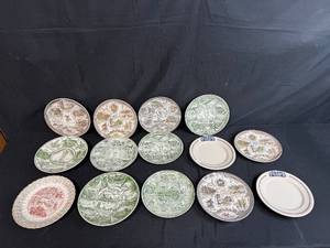 lot 197 image: Collection of Vintage National Park and State Souvenir Plates - Fine American Ironstone
