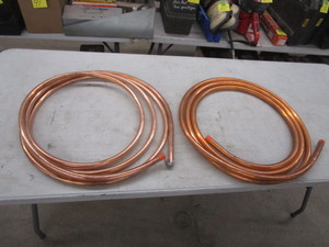 lot 257 image: (New) Approx 15 34 & 78 Copper Tube