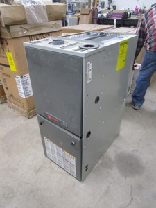 lot 258 image: (New) Trane XT95 Furnace (has small dent in outer skin from shipping see pics)